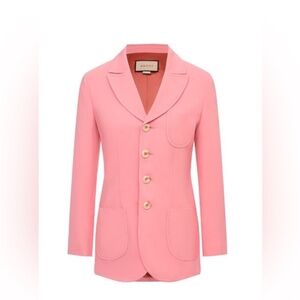 Authentic Gucci Blush Pink Women's Suit Jacket size 10